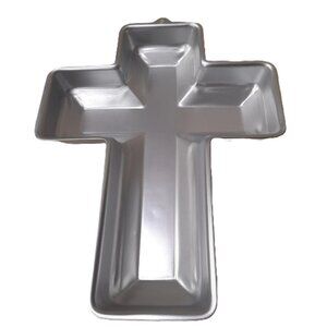 Wilton Cross-Shaped Cake Pan 502-2502 Made In Korea Aluminum Christmas Easter Re
